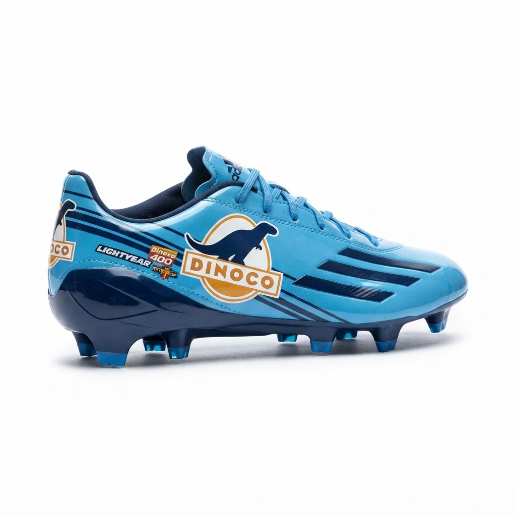 Chuteira adidas x Pixar Carros Adizero Electric II — Relâmpago McQueen, Dinoco e Mater | Campo Trava Baixa Original — imagem 2